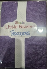 Sizzix Little Sizzles Textures Handmade Papers 14 Sheets Textured Paper METALLIC