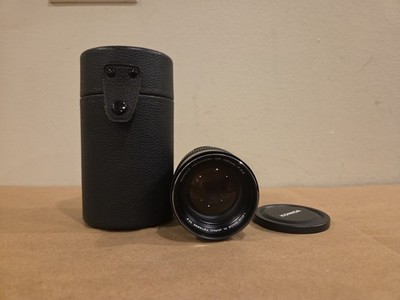 Konica Hexanon AR 135mm F 3.2 Lens w/ Leather Case