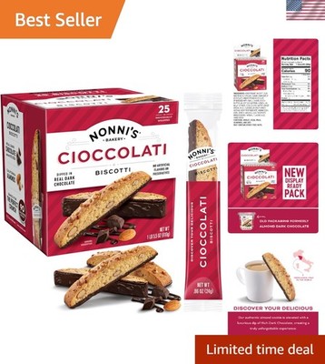 Authentic Tuscan Almond Biscotti with Dark Chocolate - Perfect for Any Occasion