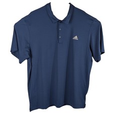 Adidas Golf Polo Shirt Mens size 2XL XXL Blue Performance Stretch