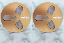 One Pair Revox Gold 7'' Tape Reel Light Metal Aluminum Take Up Reel