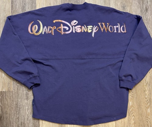 Walt Disney World 50th Anniversary Spirit Jersey Adult Large Puff Print Castle