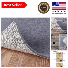 Non-Slip 4x4 Ft Rug Pad - Felt + Rubber for Hardwood & Tile Floors