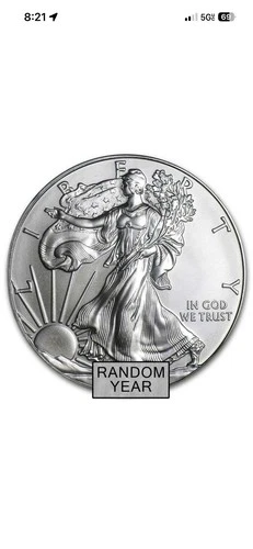 United States Mint American Eagle 1 oz Silver Coin 0.999 BU  Random Year