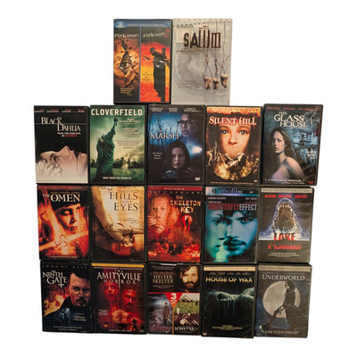 Lot Of 20 Various Horror Thriller Movie DVDs - Jeepers, Saw III, Cloverfield