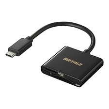 Buffalo 2-in-1 USB 3.2 Gen 1 Type-C Card Reader BSCR115U3CBK  Supports