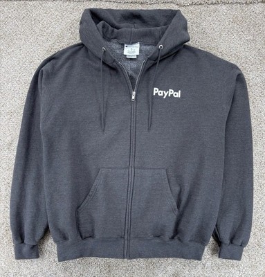 PayPal 2025 AI Summit Hoodie Men's Size XL Gray Champion Full Zip Fleece NWOT