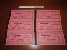 VINTAGE DEPARTMENT STORE COUPON BOOK LEITZINGER BROS CLEARFIELD PA c. 1950