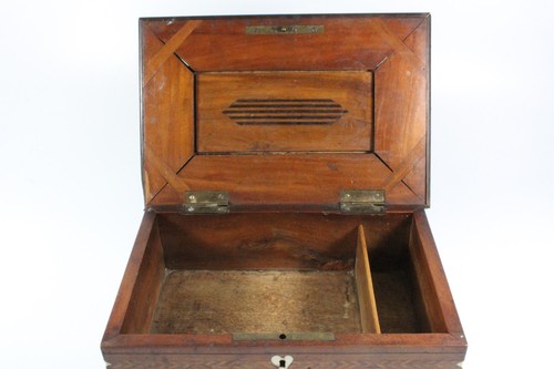 Victorian Maritime / Sailor Made Inlaid Sewing Box c.1850 - Picture 7 of 9