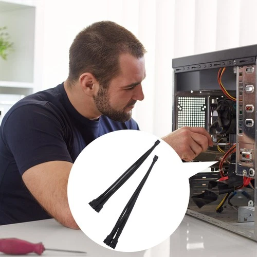  2 PCS Power Extension Lead Cord Cooling Fan Adapter Wire for Fans Cable