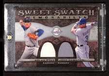 2009 Upper Deck Sweet Spot Sweet Swatch Dual Jersey Nolan Ryan Josh Hamilton