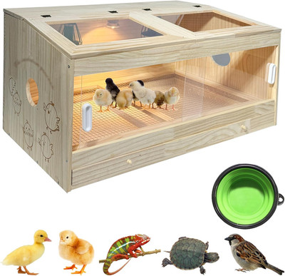 25-Piece Large Chicken Brooder Box 32'', Drawer Manure Separation, All-In-One Kit