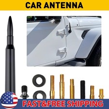 Car Short Bullet Antenna Mast Radio For Jeep Wrangler JK TJ 1997-2021 Ford F150