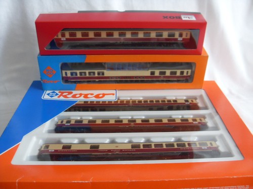 Roco 44120 TEE Wagenset mit Beleuchtung!! und 2 zusätzl. Wagen für Märklinbahn | Condition: Gebraucht