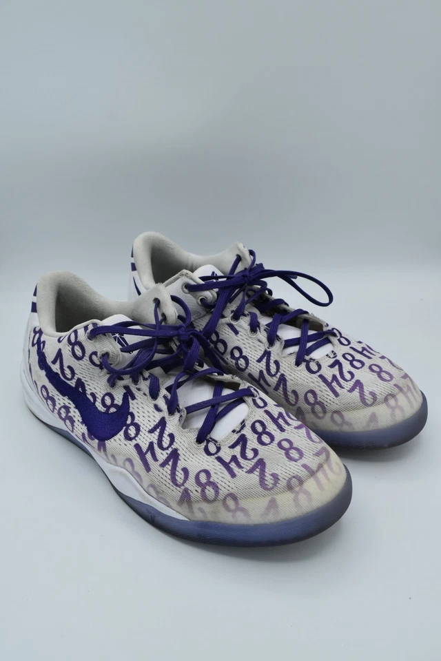 Nike Kobe 8 Purple/White Shoes size 7Y - Image 2 of 4