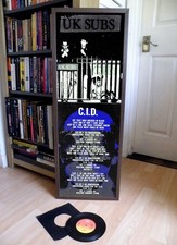 UK SUBS C. I. D. POSTER,LYRIC SHEET, ANOTHER KIND OF BLUES, STRANGLEHOLD,