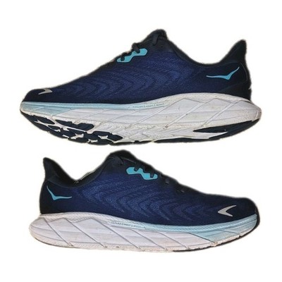 Hoka Arahi 6  Athletic Running Shoes Mens Size 12 2E Wide Blue & White 