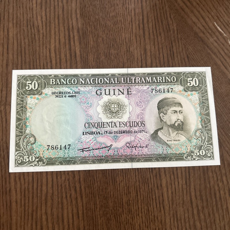 1971 Portuguese Guinea 50 Escudos - Crisp Uncirculated