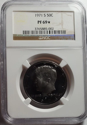 1971-S Proof Kennedy Half Dollar  NGC PF-69 Star