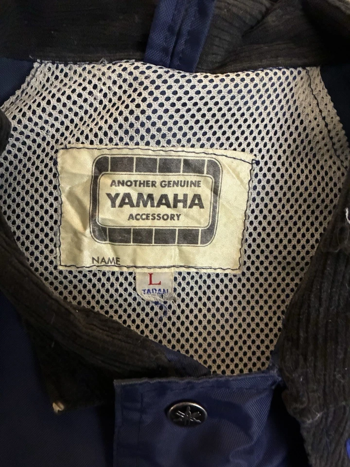 Chaqueta de nailon vintage años 70 80 Yamaha Moto Racing talla L/XL Foto 4 de 4