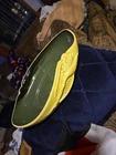 Red Wing Yellow Green B2014 Bird of Paradise Flower Oval Centerpiece Dish