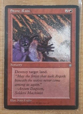 1995 MAGIC THE GATHERING ICE AGE STONE RAIN TD25 