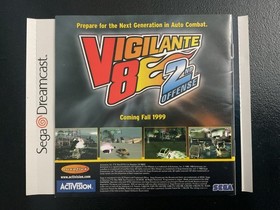 Blue Stinger SEGA Dreamcast Instruction Manual & Artwork Only