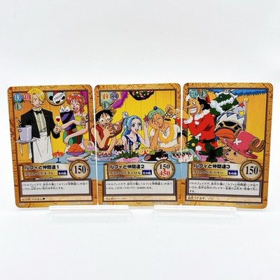 One Piece Carddass Hyper Battle Complete Set C517 C518 C519 Luffy Crew Japan