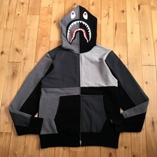 BAPE Crazy color shark full zip hoodie A Bath...