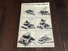 POLAROID SX-70 LAND CAMERA MANUAL BOOKLET VERSION ANGLAISE