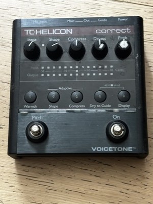 TC Helicon VoiceTone Correct. Works great. Includes adapter/manual/dvd