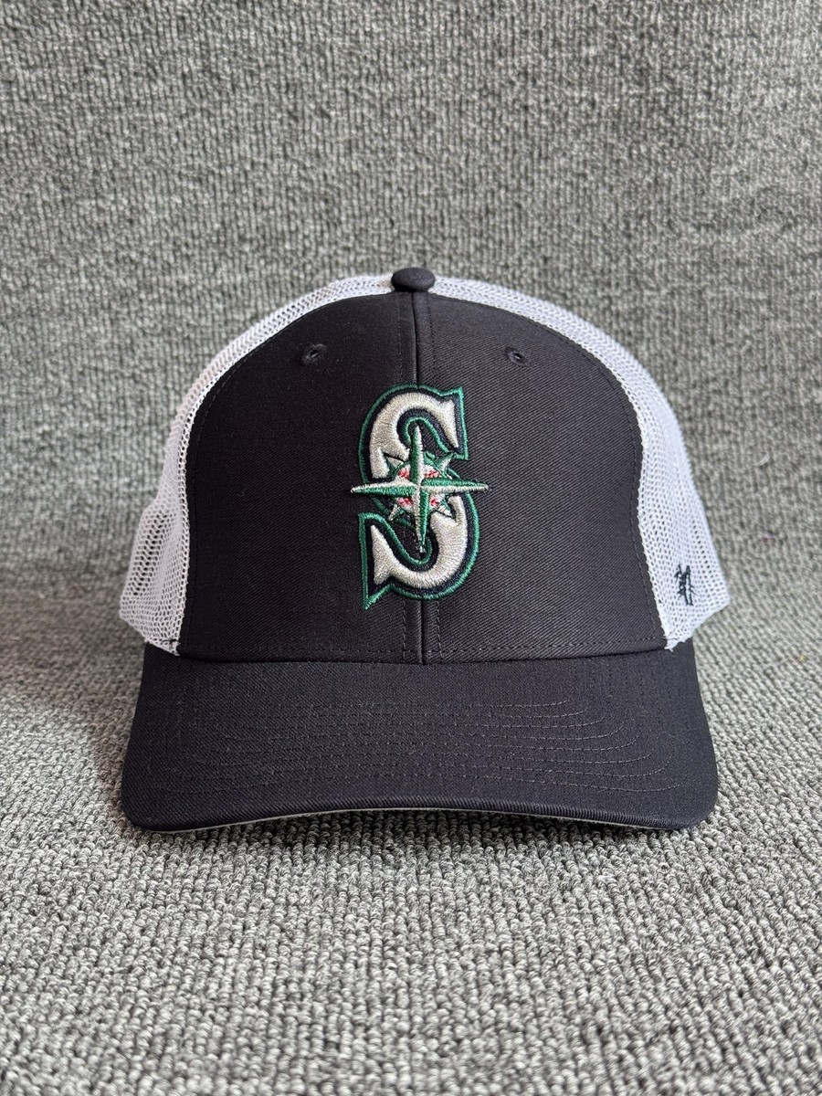 '47 Brand Seattle Mariners MLB Trucker Snapback Hat Gray White Adult