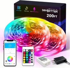 Smart RGB Led Strip Lights, 200Ft Led Lights for Bedroom with App Control, Multi