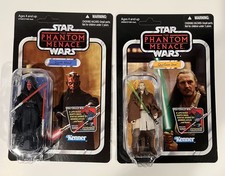 Qui-Gon Jinn VC75 and Darth Maul VC86 STAR WARS Vintage Collection TVC
