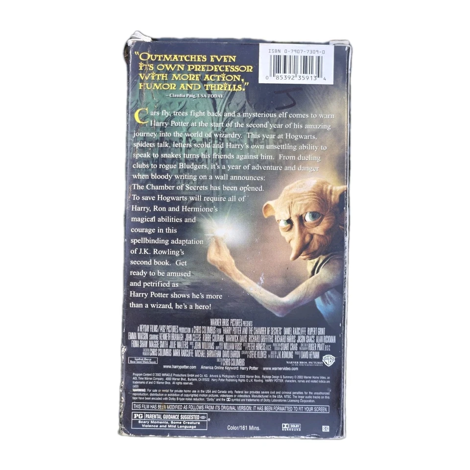 Harry Potter and the Chamber of Secrets (VHS, 2002) - Image 3 of 4