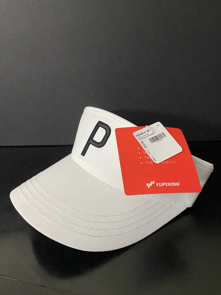 New Puma Sample Unisex Yupoong White Glow Adjustable Golf Visor Season 24 - Image 2 of 4