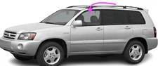 Fits: 2001-2007 Toyota Highlander Driver Side Left Front Door Window Glass