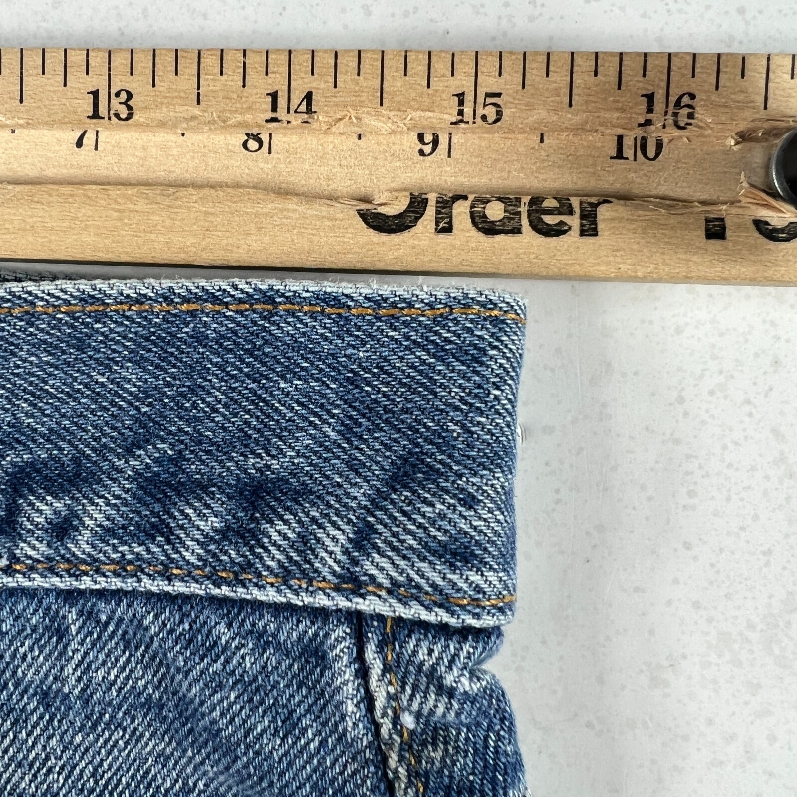 VTG 90s Levi's Jean Shorts Mens 30* 517 Blue Cut Off Thrashed Denim Jorts Tag 32