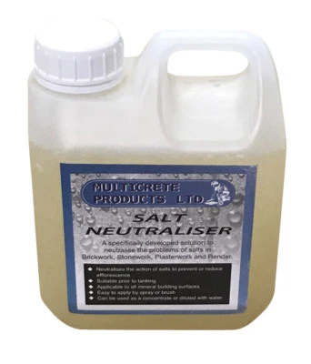 Salt Neutraliser and Remover Anti-sulphate Treat Brickwork Stone Plasterwork MCP