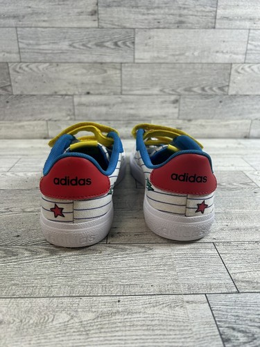 Adidas Vulc Raid3r Mickey Mouse Disney Kids Skateboard Shoes Size 1.5 Boys Girls - Picture 6 of 9