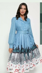 lindy bop blue dress