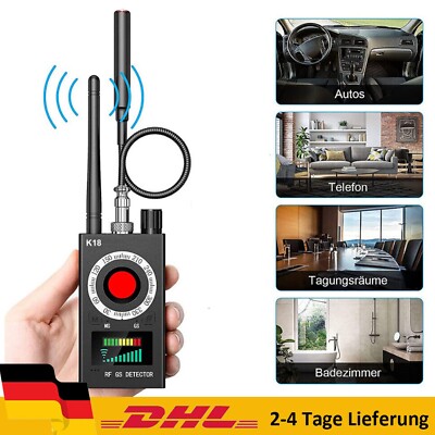RF Bug Detector Anti Spy Signal Scanner Hidden Camera Finder 1MHz-8000MHz Range