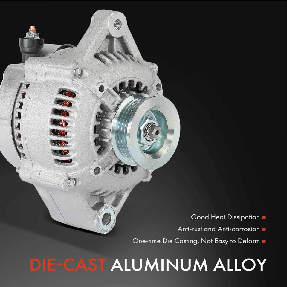 Alternador para Honda Civic 1992-1995 Civic del Sol 93-95 70Amp 12V CCW 4 ranuras Foto 4 de 4