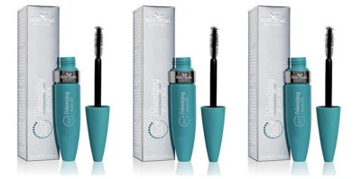 Belle Azul 360 Volumizing Long Lasting Smudge Proof Mascara, Black (Pack of 3)