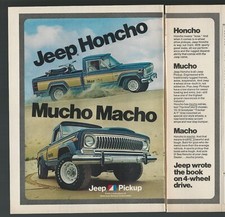 1976 Jeep Honcho Advertisement Jeep Pickup J-10 Honchoamerican Motors Print Ad 1976 Jeep Honcho Advertisement Jeep Pickup J-10 Honchoamerican Motors Print Ad