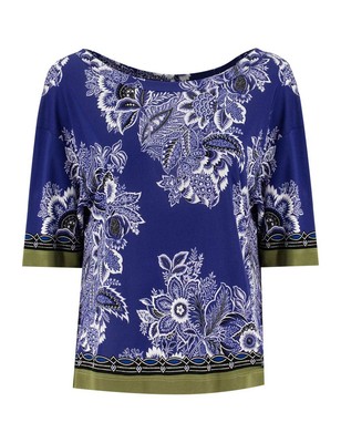 Etro Bandanna Bouquet-inspired Printed Jersey Blouse
