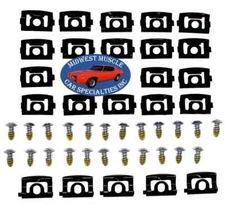 Trim Molding Clips Front Windshield Glass Reveal Set Fits 68-76 Dart Sport B32