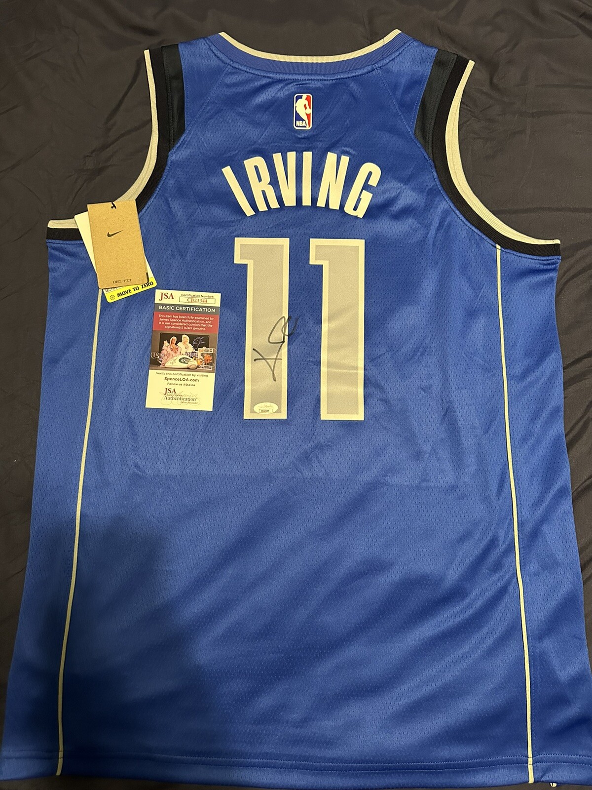 Kyrie Irving Autographed Signed Dallas Mavericks NBA Jersey JSA COA 