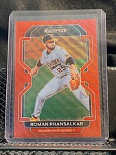 Roman Phansalkar 2022 Prizm Draft Red Wave #208 Oklahoma State / Angels