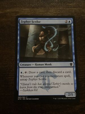 Zephyr Scribe Dragons of Tarkir 085/264 MTG Magic The Gathering D7211*